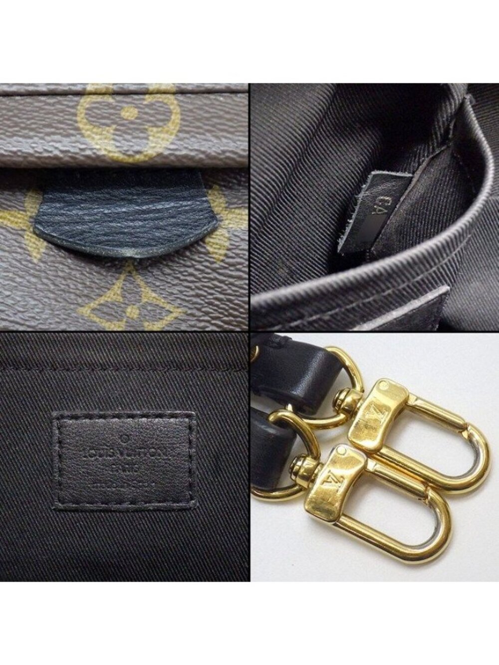 Louis Vuitton Backpack Palm Springs Mini Brown Monogram Canvas Leather - Picture 6 of 11